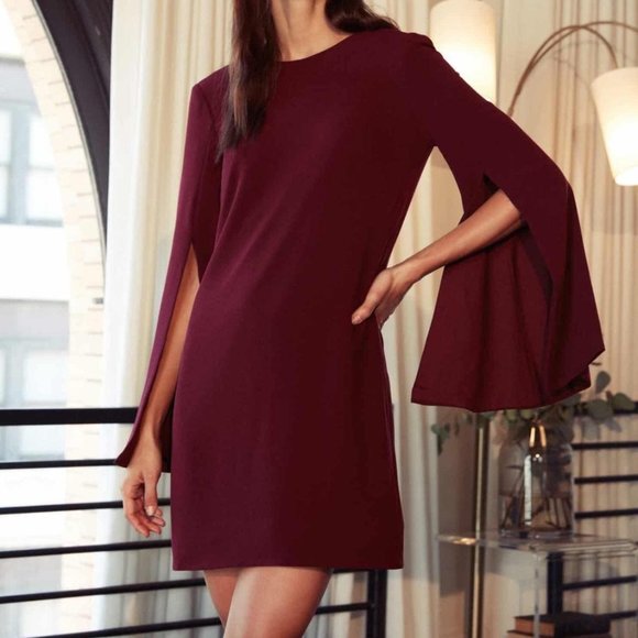 Dress the Population Dresses & Skirts - NWT DRESS THE POPULATION Burgundy Lillie Dress M
